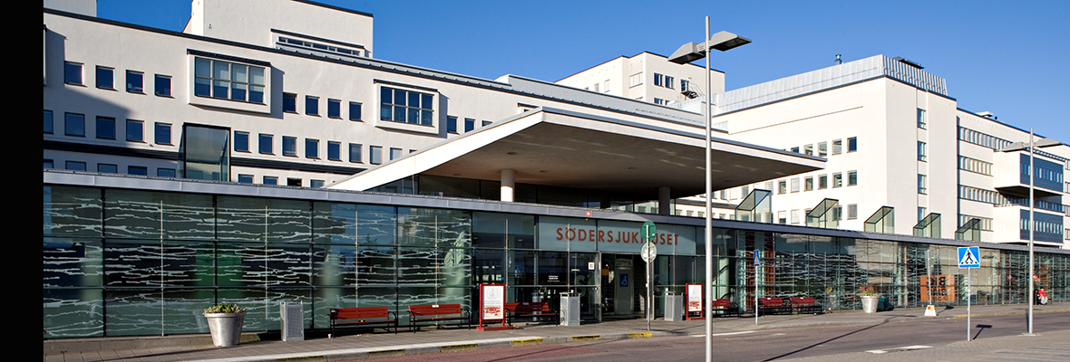 Fasadbild ny entre på Södersjukhuset