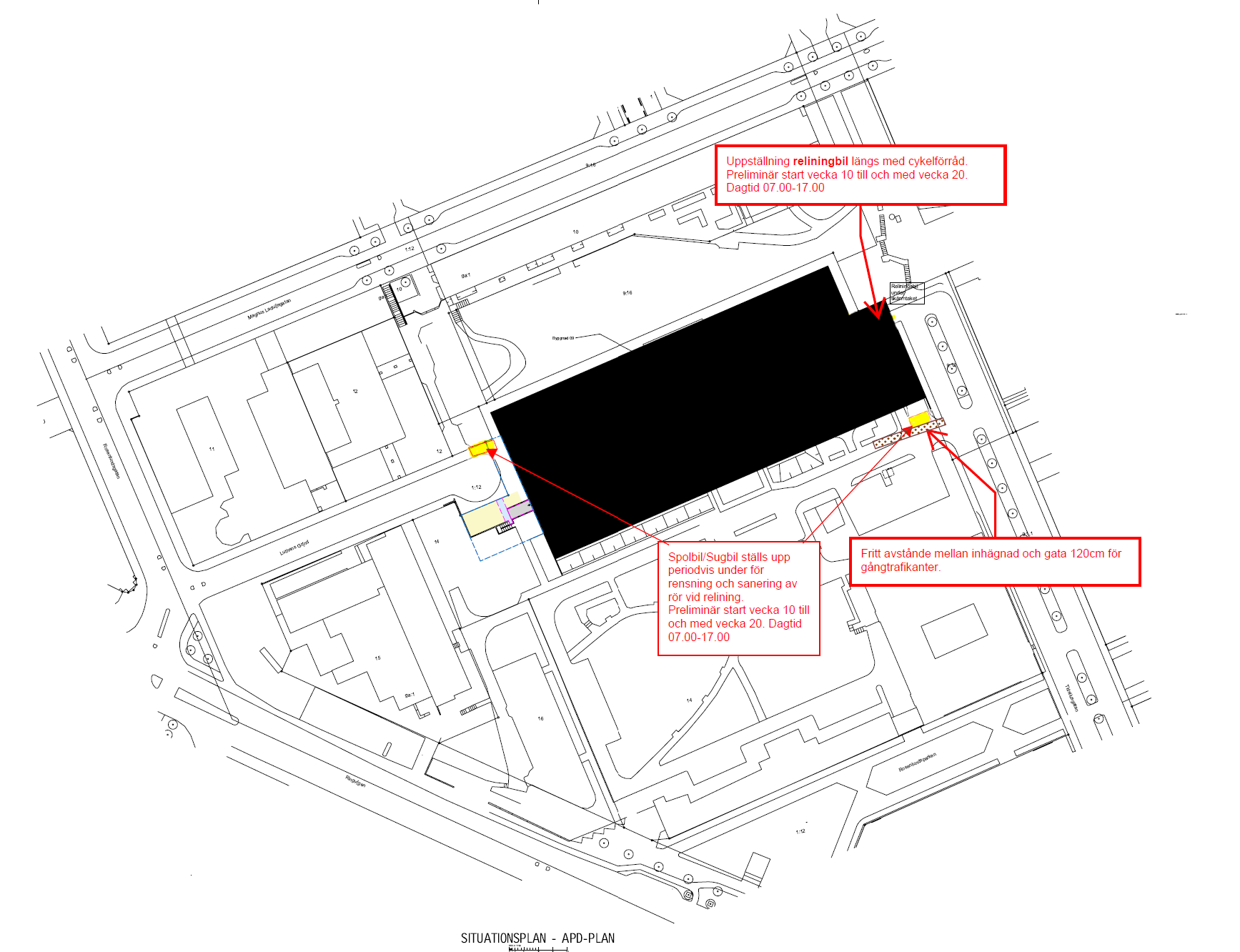 Bild &ouml;ver vart bilar kommer att st&aring;