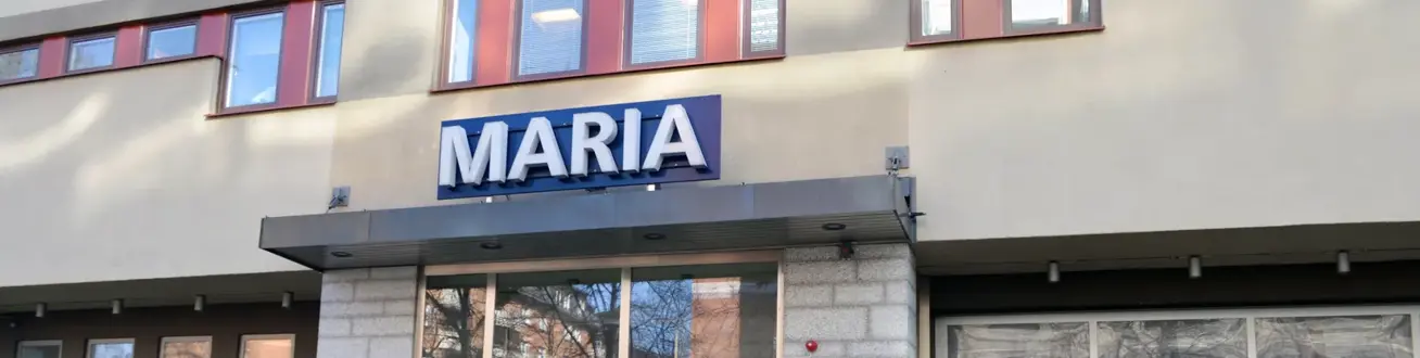 Ingången till Maria sjukhus. 