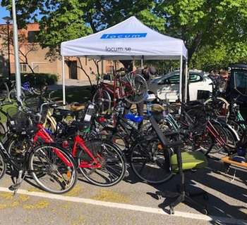 Cykeldag på Dalens sjukhus maj 2022.