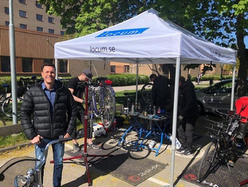 Cykeldag på Dalens sjukhus maj 2022.