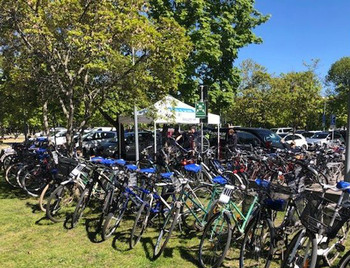 Cykeldag på Dalens sjukhus maj 2022.
