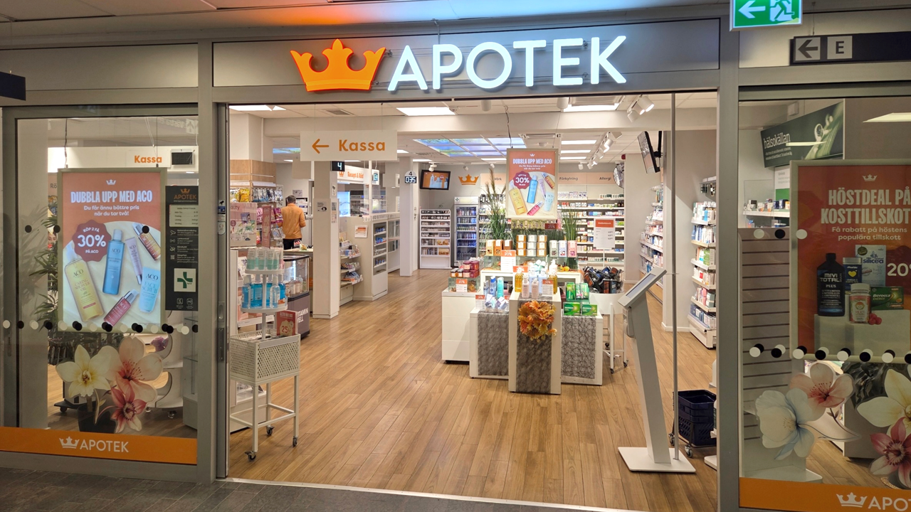 Apotek vid Nacka sjukhus.