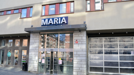 Ingången till Maria sjukhus. 