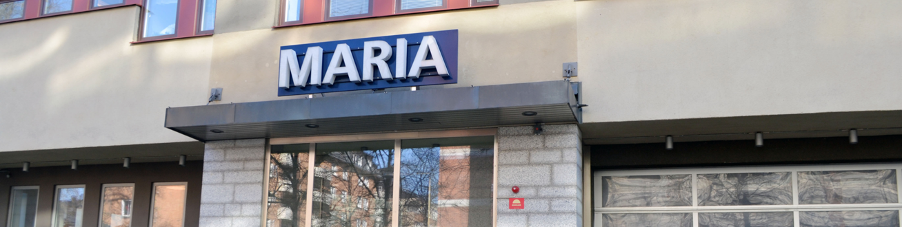 Ingången till Maria sjukhus. 