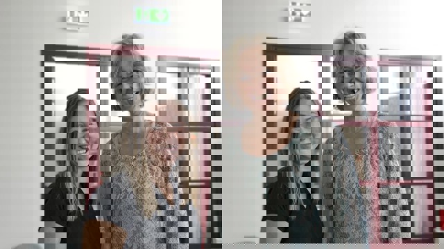 Locums fastighetsförvaltare Frida Wallin och Charlotte Forsberg, verksamhetsledare för Kraftens hus.