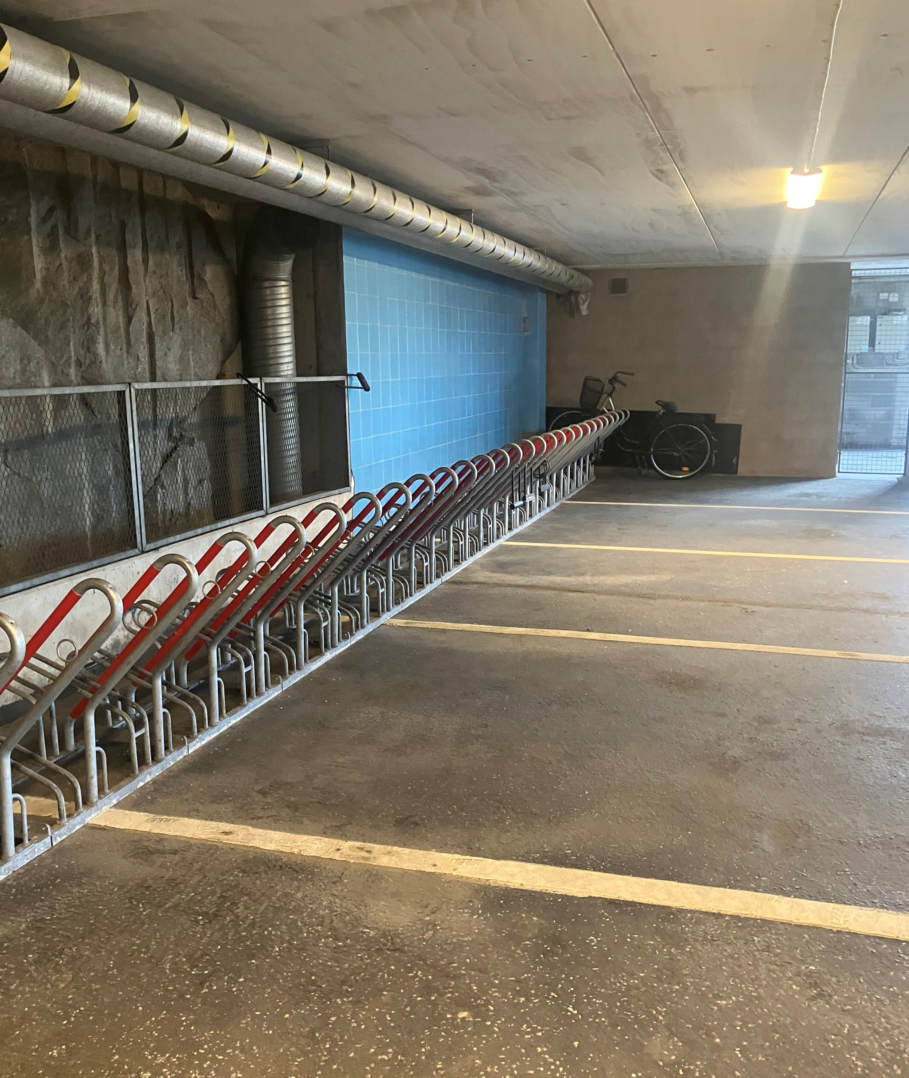 Parkering för cyklar.