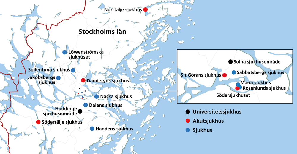 Illustrerad karta &ouml;ver Locums fastigheter.