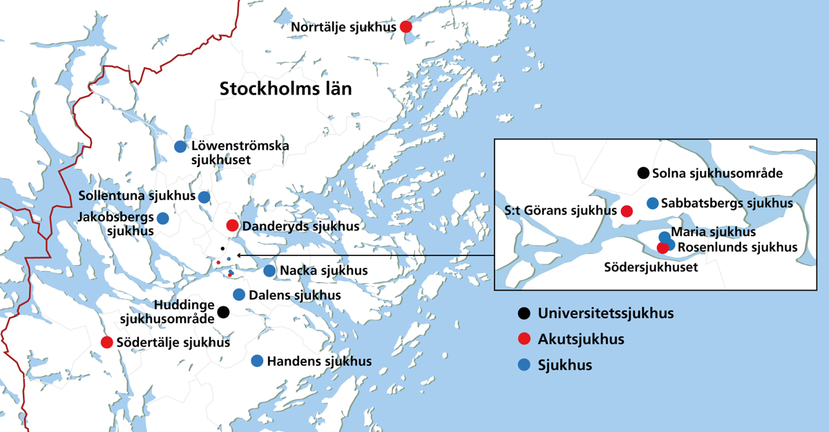 Illustrerad karta &ouml;ver Locums fastigheter.