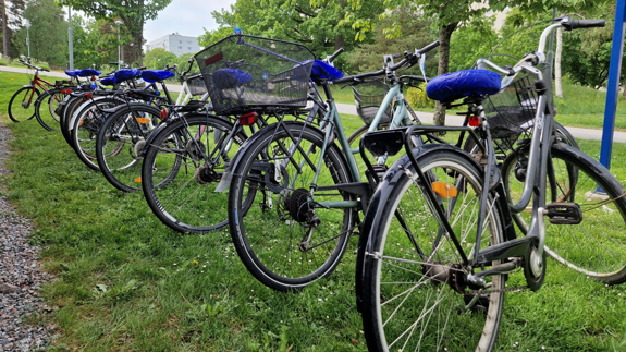 Cykeldag på Jakobsbergs sjukhus.