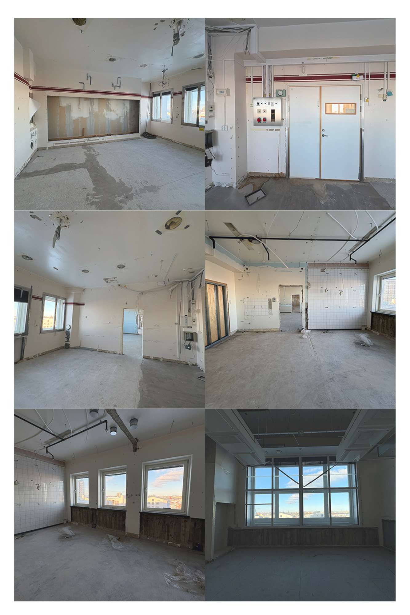 Flertal olika bilder fr&aring;n gamla operationssalar