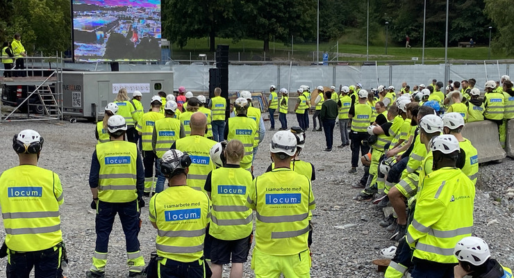 Håll Nollans säkerhetspush på Danderyds sjukhus vid byggnad 61