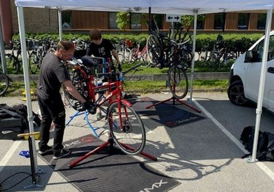 Cykeldag på Dalens sjukhus maj 2023.