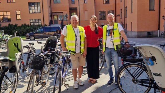 Cykeldag på Maria sjukhus.