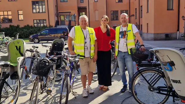 Cykeldag på Maria sjukhus.
