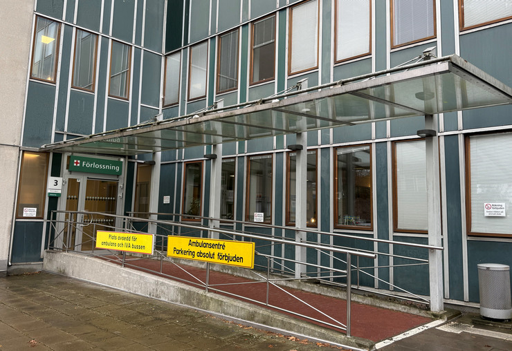 Entré till förlossningen vid Danderyds sjukhus.
