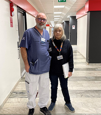 Eriks Vennberg och Lena Klasén arbetar i projektet med nya akutmottagningen.