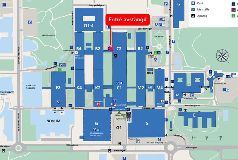 Karta Huddinge sjukhusområde_avstängd_entre_natstation.jpg