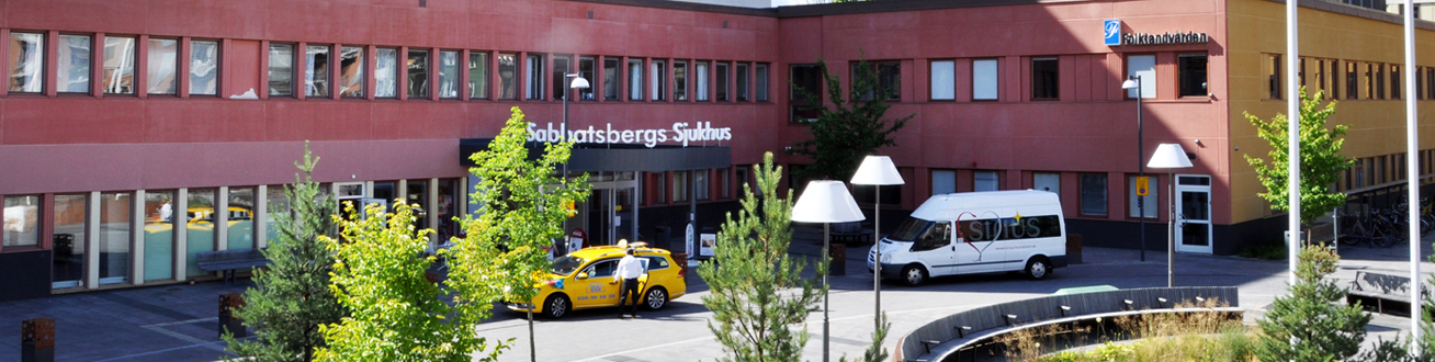 Sabbatsbergs laxrosa sjukhusbyggnad.