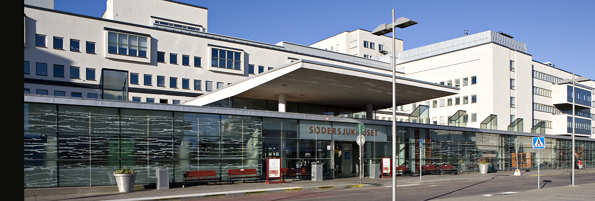 Fasadbild ny entre på Södersjukhuset
