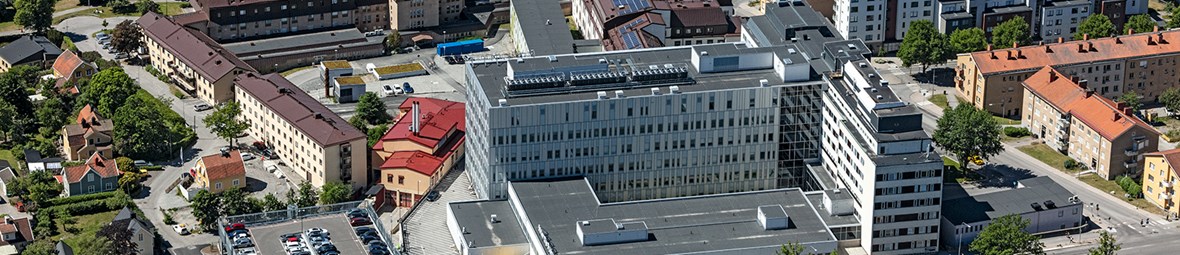 Flygfoto på Södertälje sjukhus