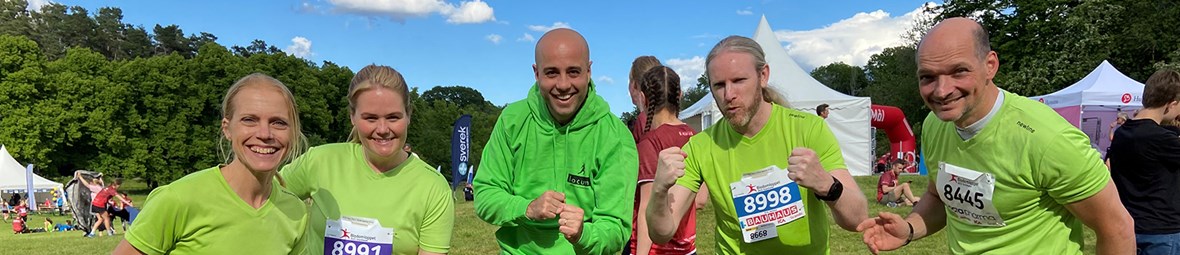 Medarbetare på Locum har sprungit Blodomloppet.