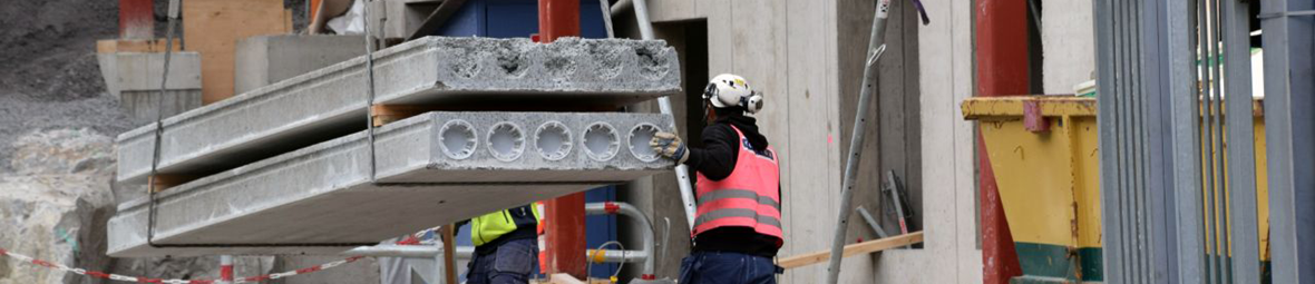 Två betongblock. 