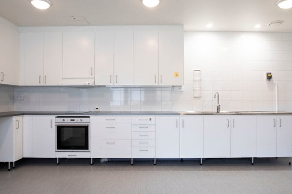 Tom lokal, kök, Ankaret