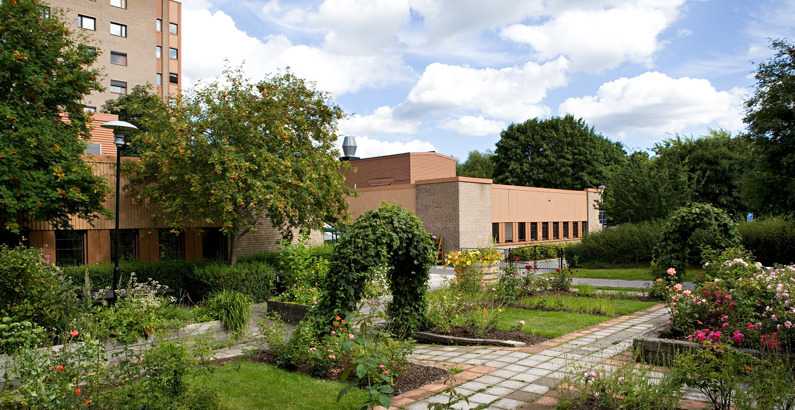 Park vid Dalens sjukhus.