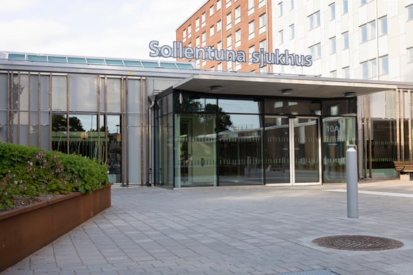Entré till Sollentuna sjukhus.