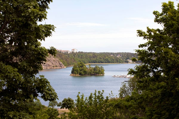 Utsikt från Sollentuna sjukhus.