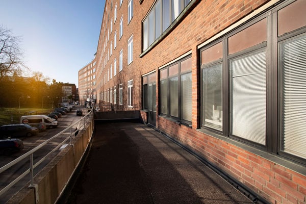 Tom ledig lokal vid Karolinska sjukhuset i Solna. 