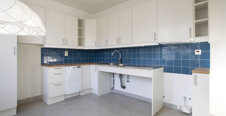 Tom ledig lokal vid Karolinska sjukhuset i Solna. 