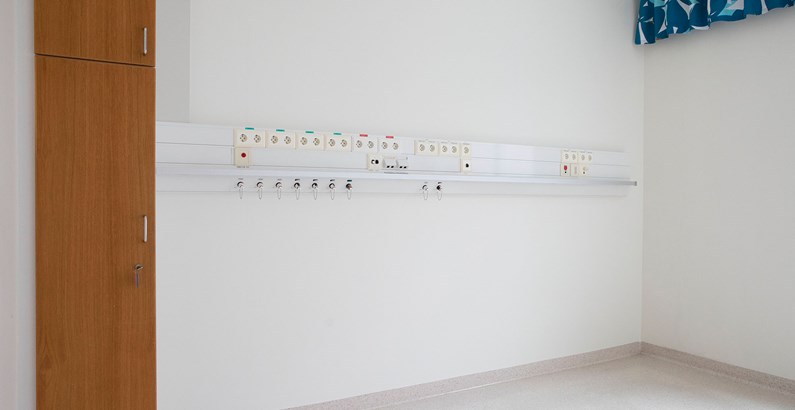 Tom vårdlokal vid Karolinska Solna.