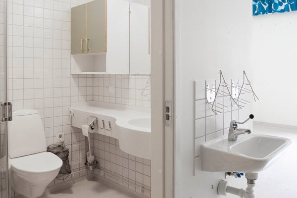 Tom vårdlokal vid Karolinska Solna.