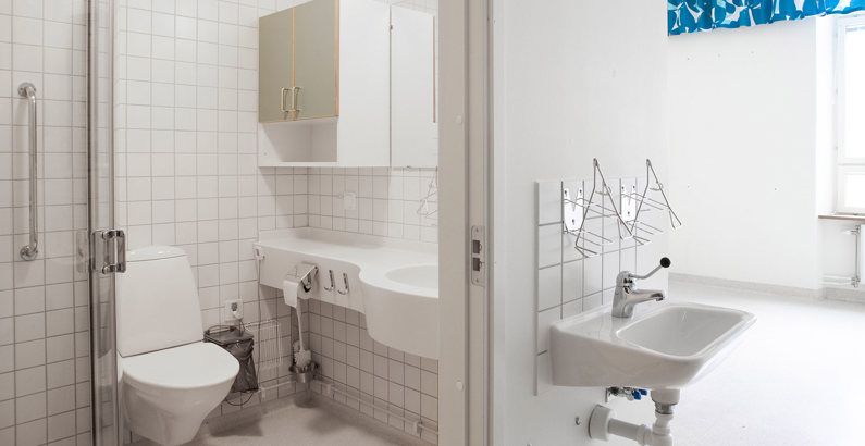 Tom vårdlokal vid Karolinska Solna.