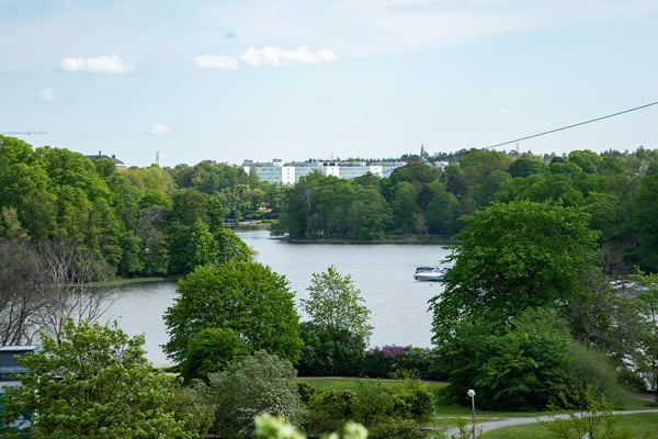 Utsikt mot Brunnsviken från Karolinska Solna