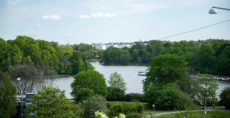 Utsikt mot Brunnsviken från Karolinska Solna