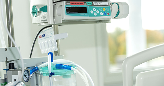Medicinsk utrustning på IVA-avdelning